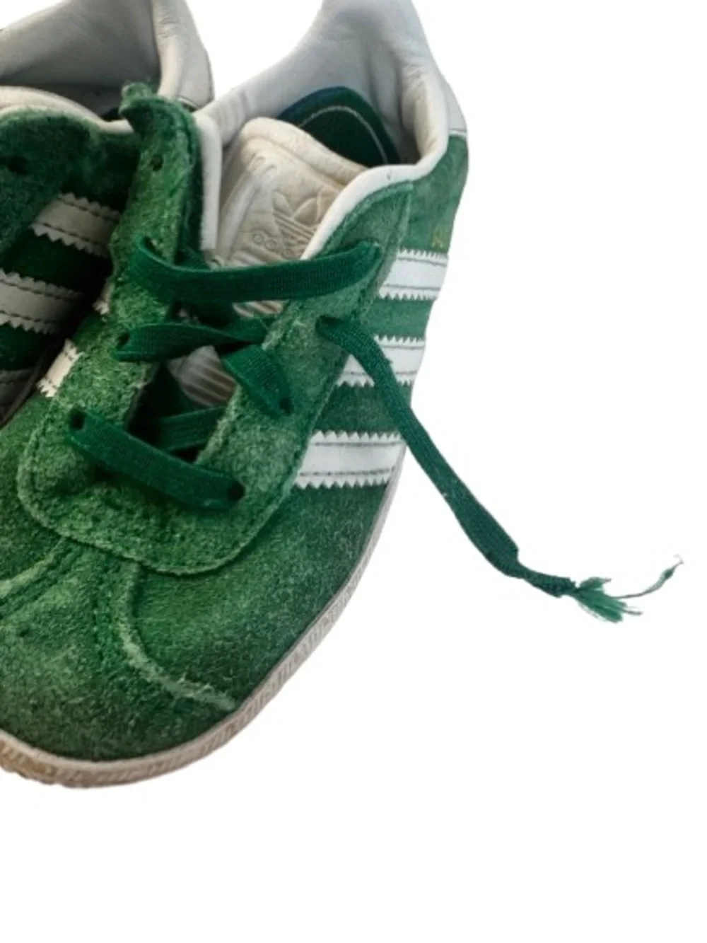 Adidas Gazelle Kids Green Suede Sneakers